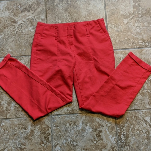 Zara Pants - 🐰3/$12 Zara Basic Coral/Rd Sz 6 cuff dress pants